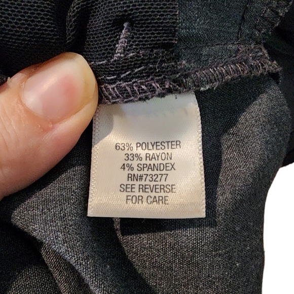 Dana Buchman dress pants / slacks | gray | 14 | elastic waist - Picture 4 of 4